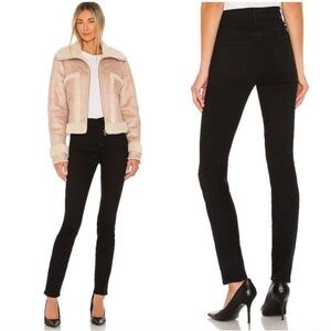 Mother The Pixie Ankle Jeans in Not Guilty Black Button Fly Skinny